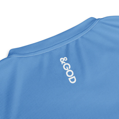 Basketball &God Sky Recycled Unisex Sports Jersey T-Shirt