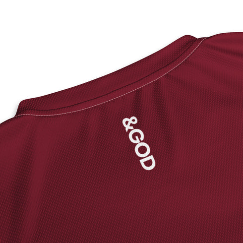 Basketball &God Rust Recycled Unisex Sports Jersey T-Shirt