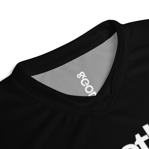 Basketball &God Onyx Recycled Unisex Sports Jersey T-Shirt