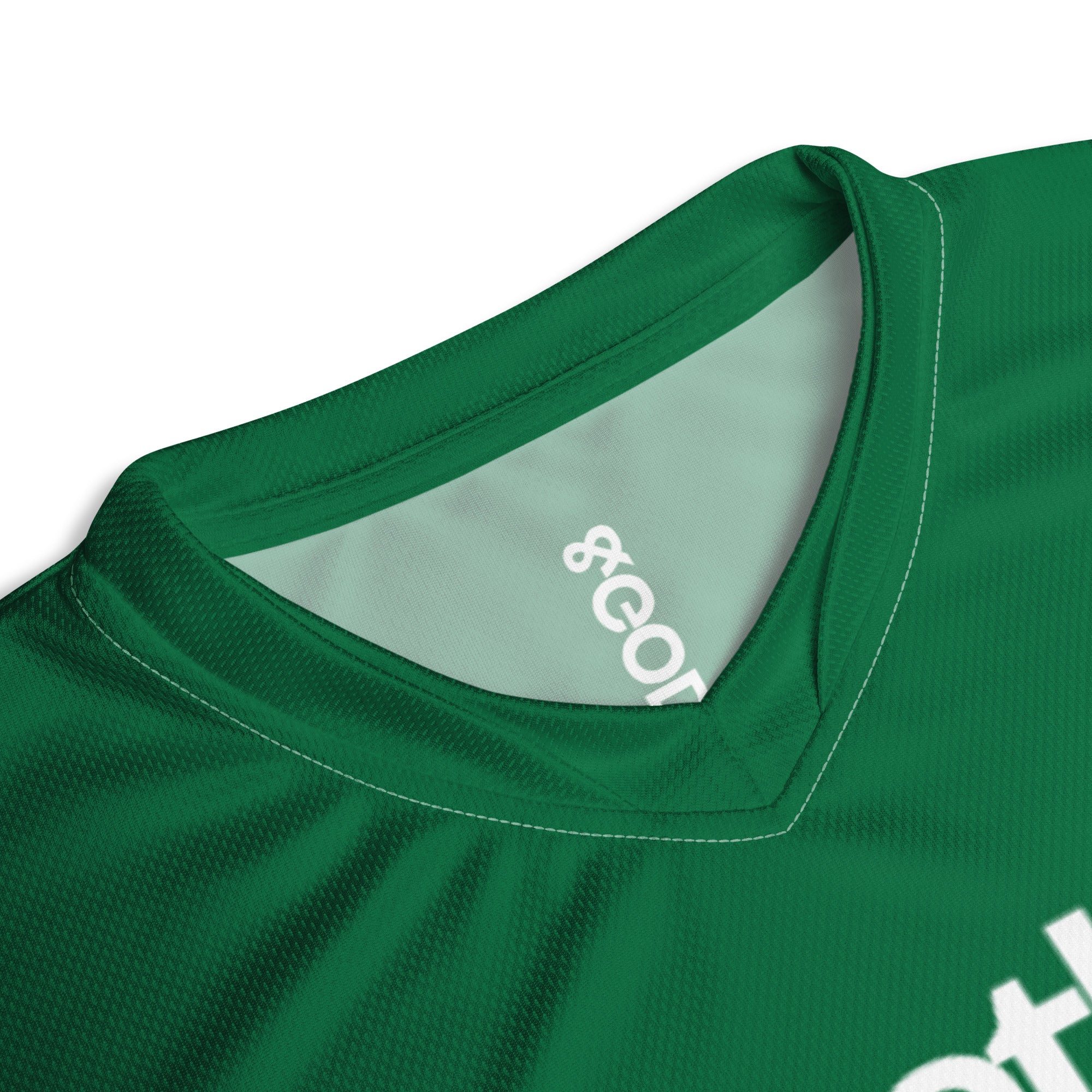 Basketball &God Emerald Recycled Unisex Sports Jersey T-Shirt