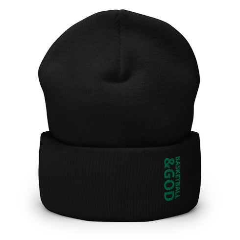 Basketball &God Irish Cuffed Beanie