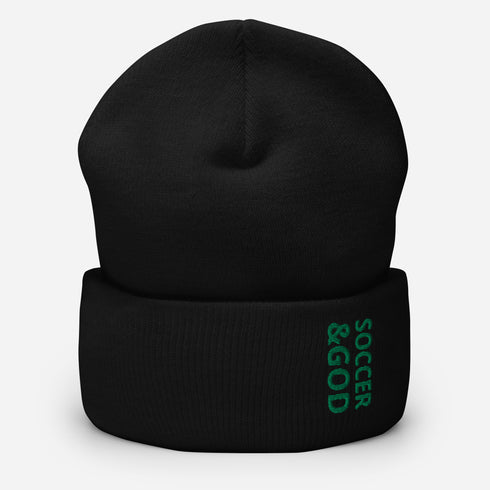 Soccer &God Irish Cuffed Beanie