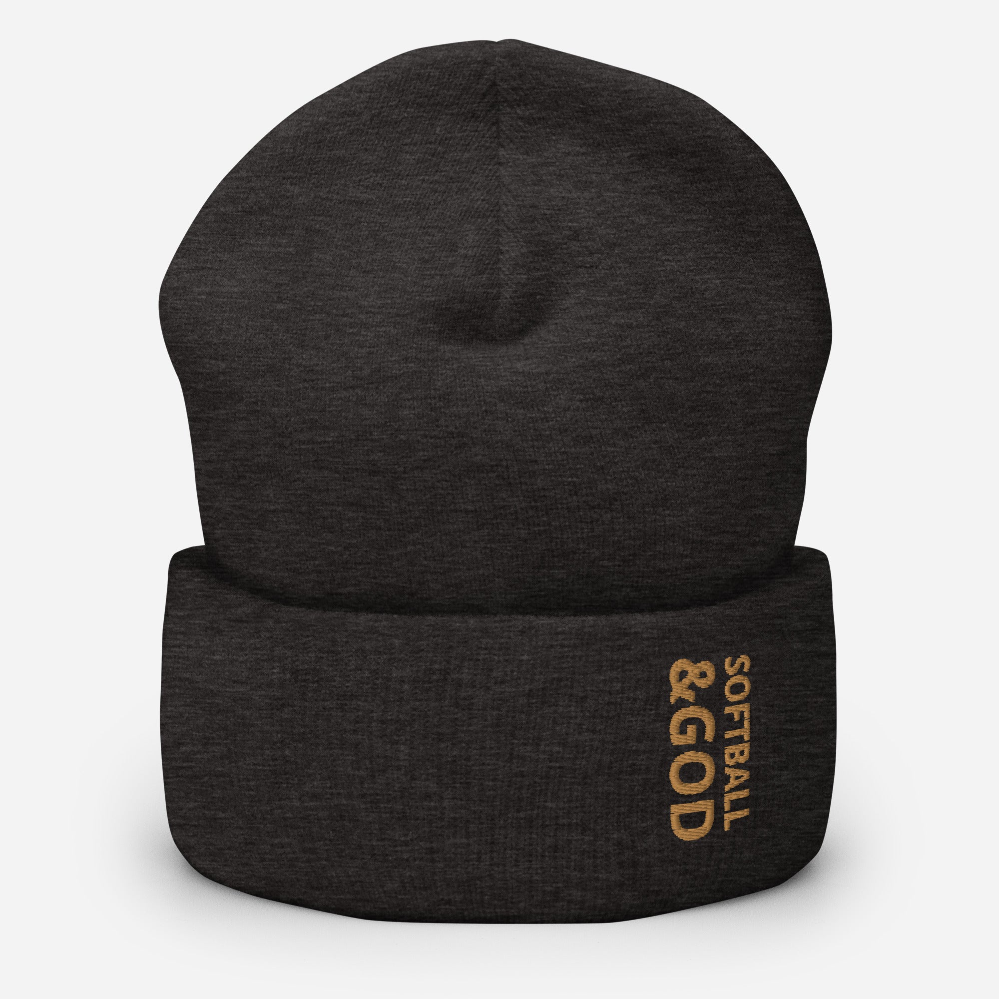 Softball &God Zest Cuffed Beanie