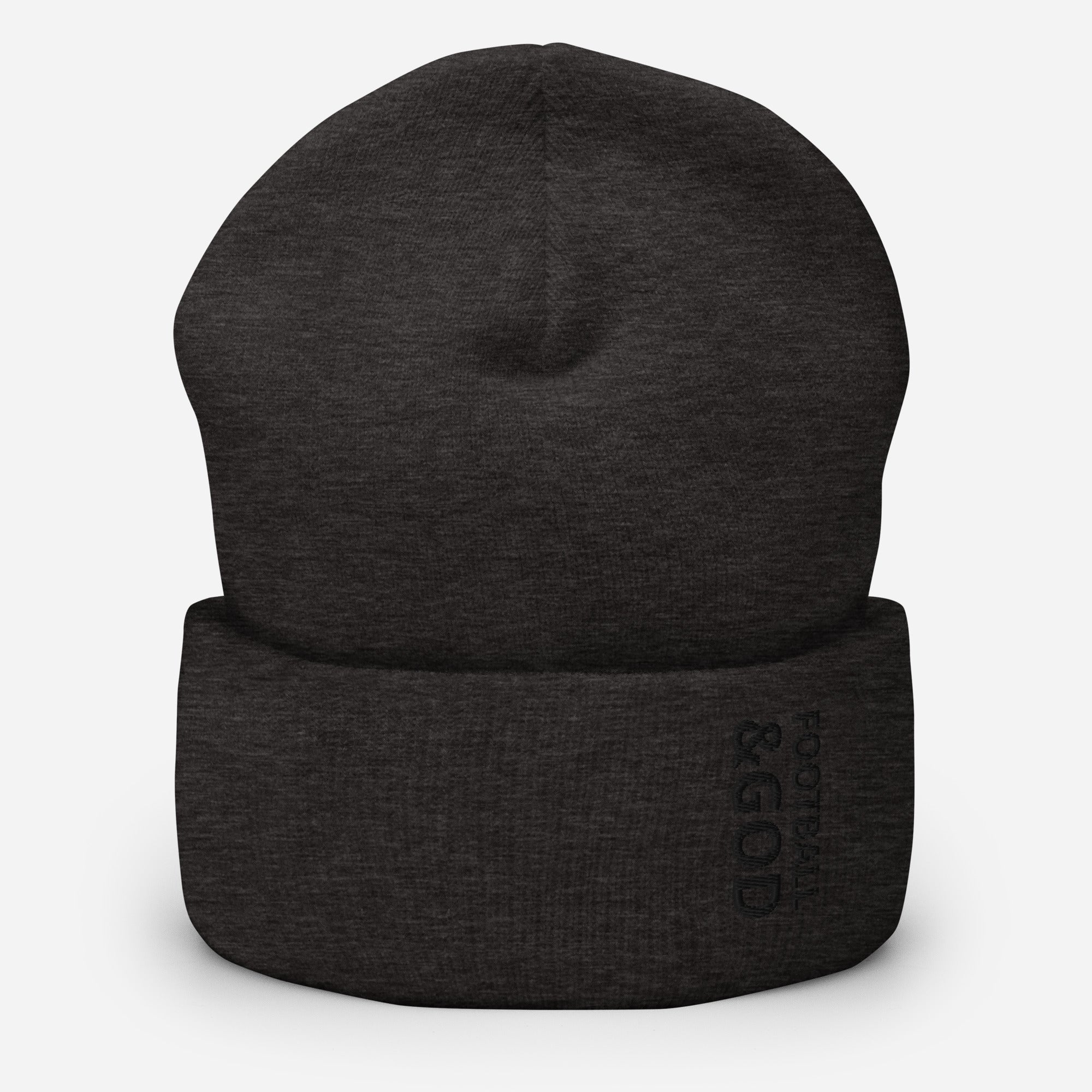 Football &God Onyx Cuffed Beanie