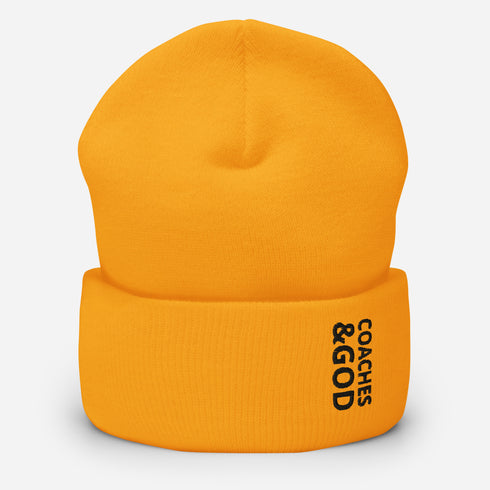 1STAR Coaches &God Onyx Cuffed Beanie