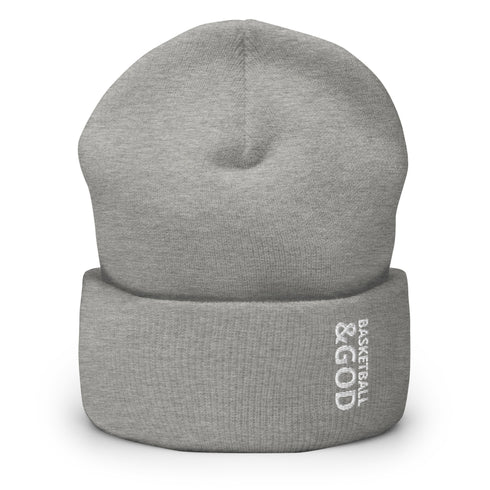 Basketball &God Cuffed Beanie