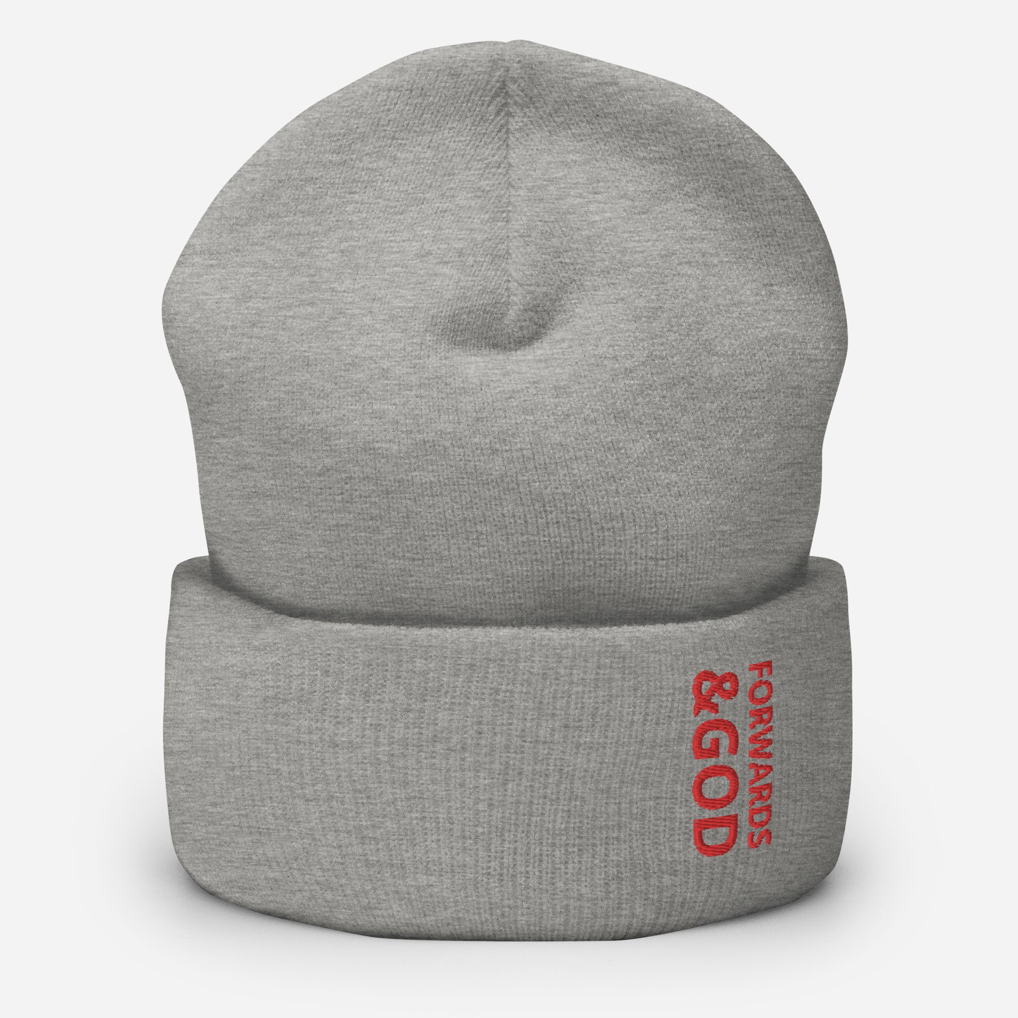 Forwards &God Crimson Cuffed Beanie
