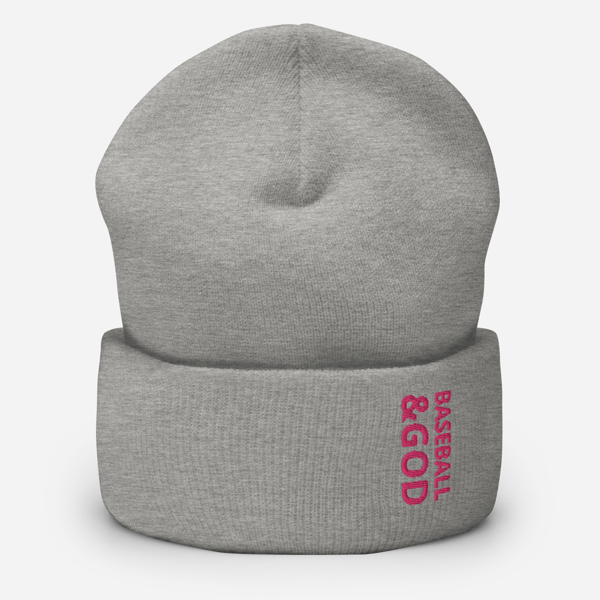 Baseball &God Flamingo Cuffed Beanie
