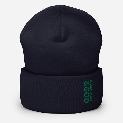 Basketball &God Irish Cuffed Beanie