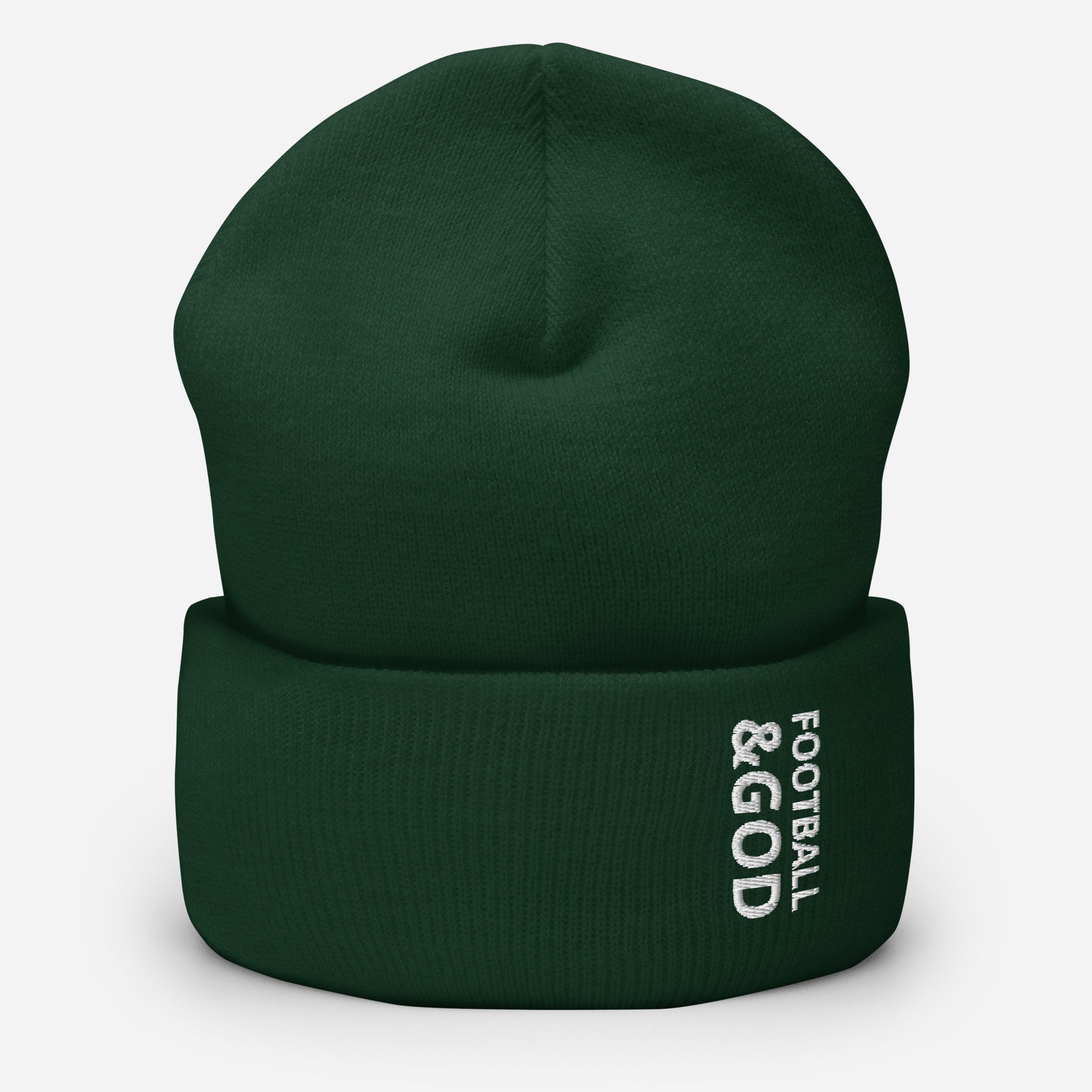 Football &God Cuffed Beanie