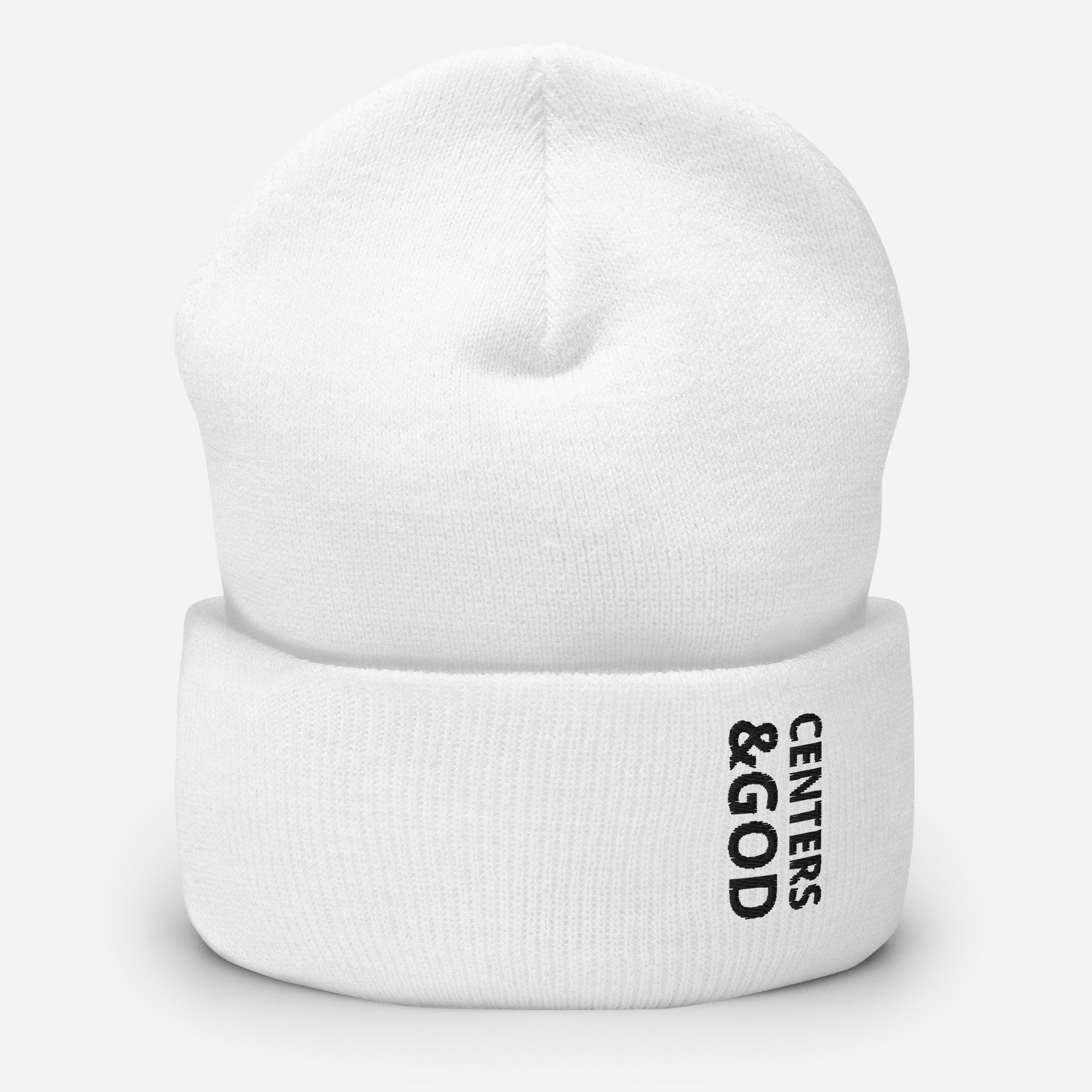 Centers &God Onyx Cuffed Beanie