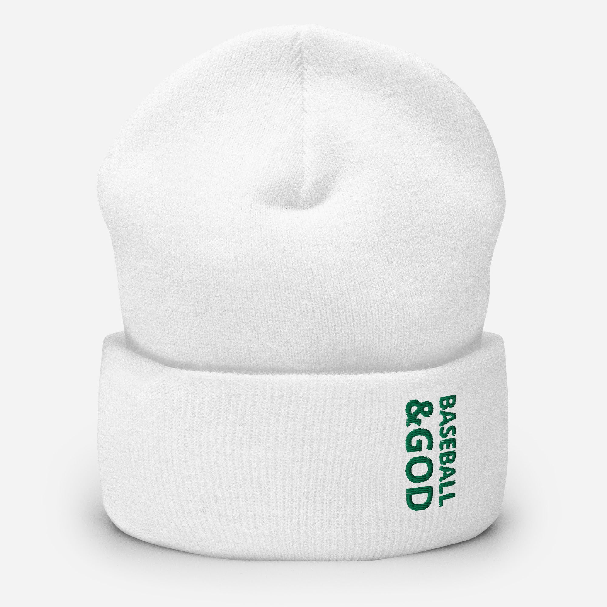 Baseball &God Irish Cuffed Beanie