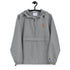 Soccer &God Vertical Orange Embroidered Champion Packable Jacket