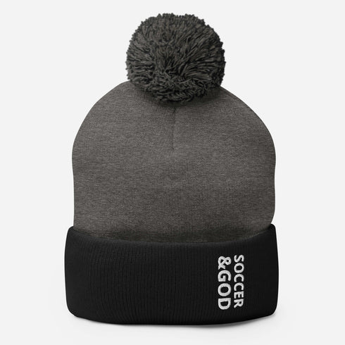 Soccer &God Pom-Pom Beanie