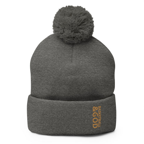 Basketball &God Zest Pom-Pom Beanie