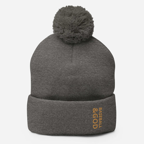 Baseball &God Zest Pom-Pom Beanie
