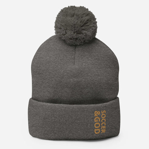 Soccer &God Zest Pom-Pom Beanie