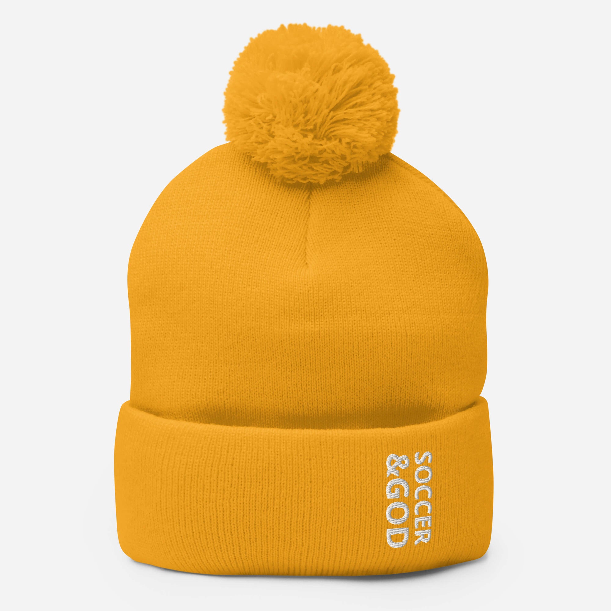 Soccer &God Pom-Pom Beanie