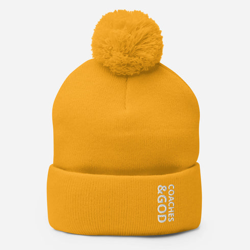 1STAR Coaches &God Pom-Pom Beanie