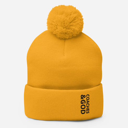 1STAR Coaches &God Onyx Pom-Pom Beanie