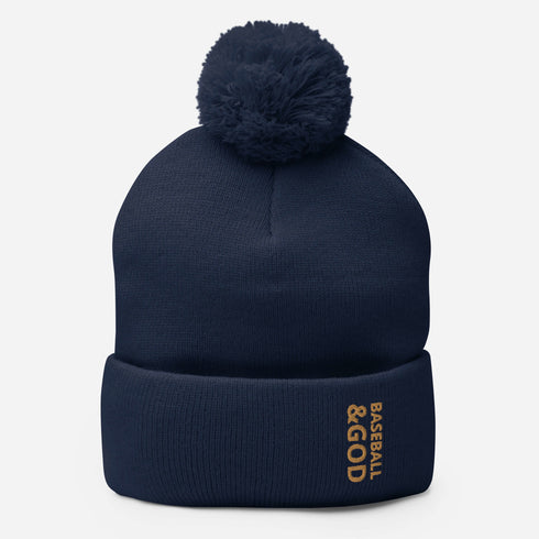 Baseball &God Zest Pom-Pom Beanie