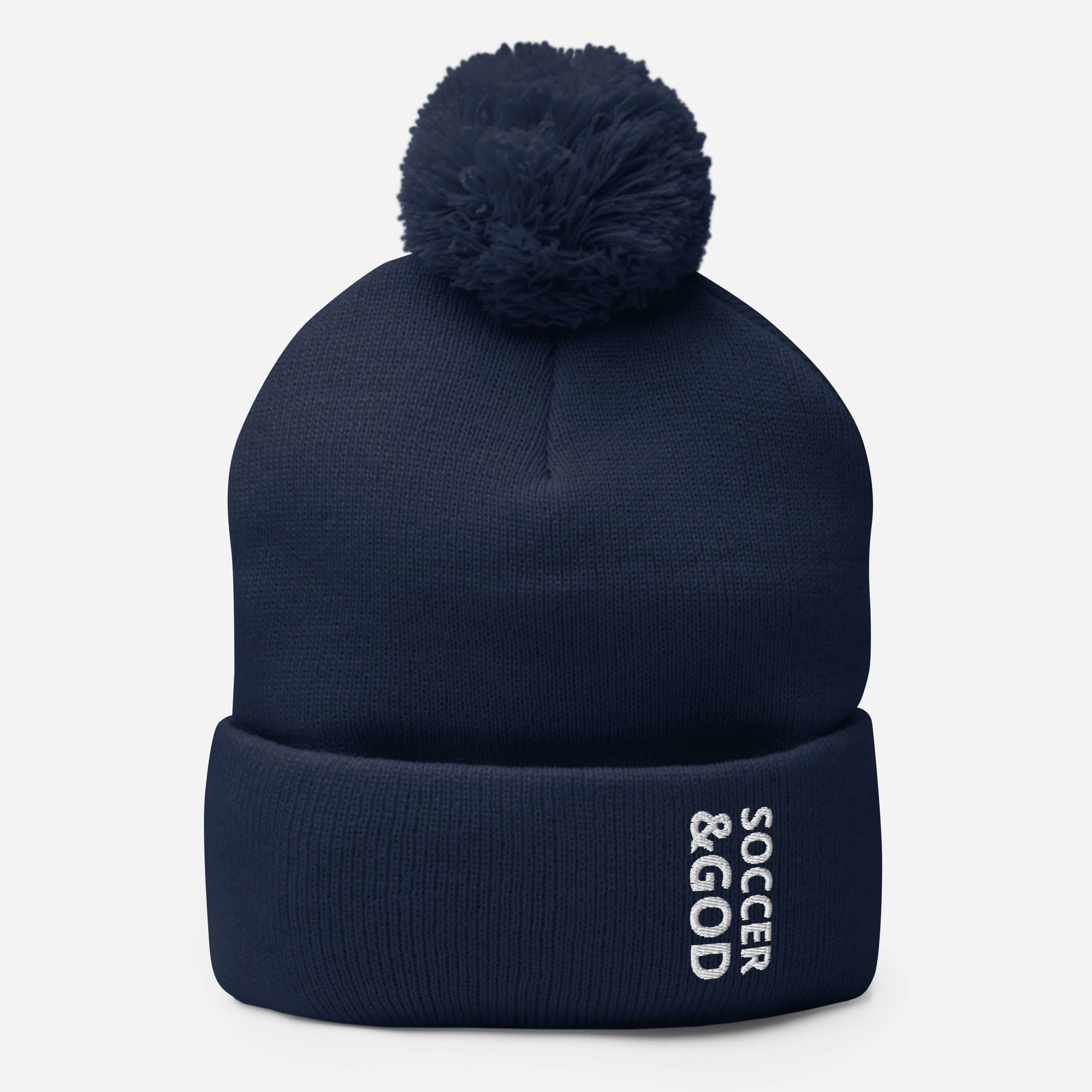 Soccer &God Pom-Pom Beanie