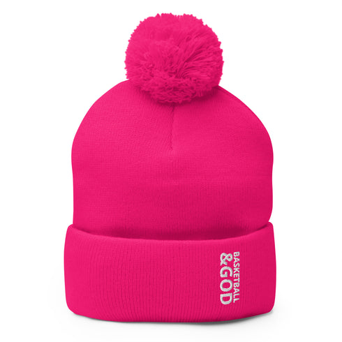Basketball &God Pom-Pom Beanie