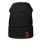 Basketball &God Vertical Orange Waffle Beanie