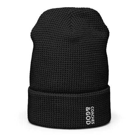 1STAR Coaches &God Vertical Waffle Beanie