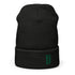 Baseball &God Vertical Evergreen Waffle Beanie