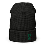 Soccer &God Vertical Evergreen Waffle Beanie