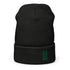 Soccer &God Vertical Evergreen Waffle Beanie
