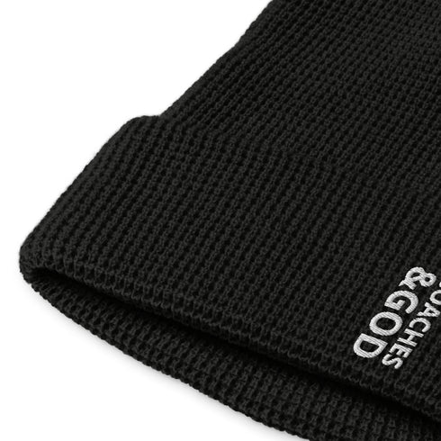 1STAR Coaches &God Vertical Waffle Beanie