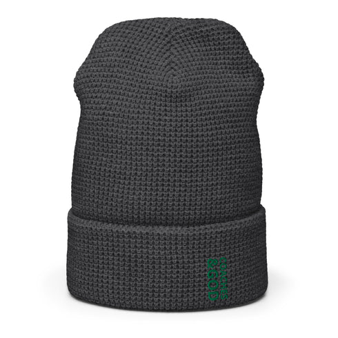 1STAR Coaches &God Vertical Evergreen Waffle Beanie