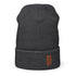 Baseball &God Vertical Orange Waffle Beanie