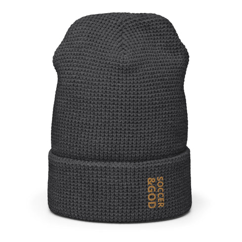 Soccer &God Zest Waffle Beanie