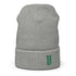 Baseball &God Vertical Evergreen Waffle Beanie
