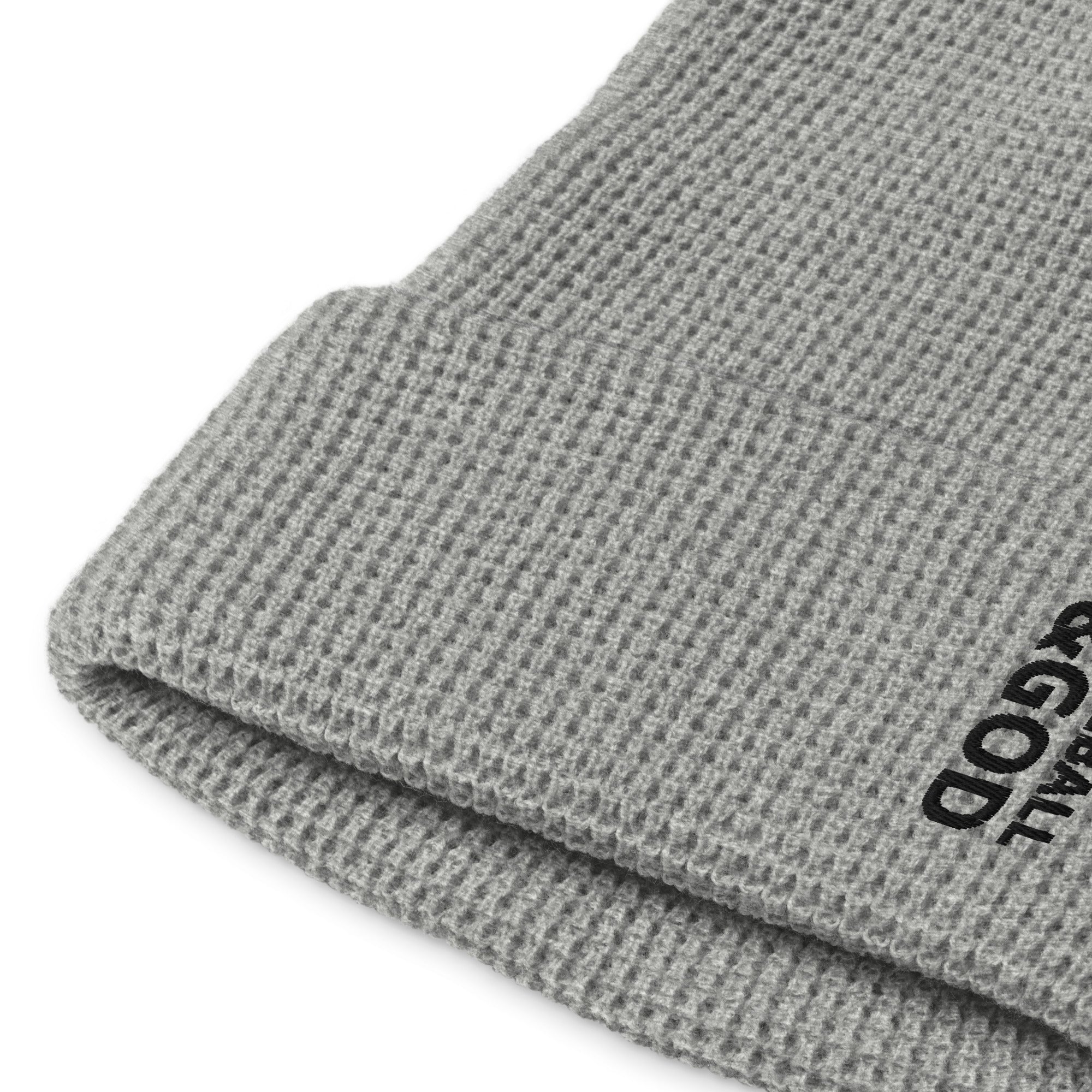 Baseball &God Vertical Onyx Waffle Beanie