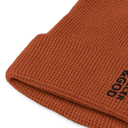 Soccer &God Vertical Onyx Waffle Beanie