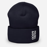Pickleball &GOD Cuffed Beanie