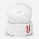 Pickleball &GOD Crimson Cuffed Beanie