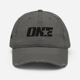 Baseball 1STAR Distressed Dad Cap