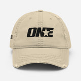 Baseball 1STAR Distressed Dad Cap