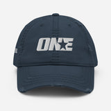 Volleyball 1STAR Distressed Dad Cap