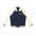 Navy Blue with Apricot
