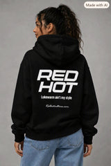 Red Hot Stacked Oversized Heavyweight Hoodie