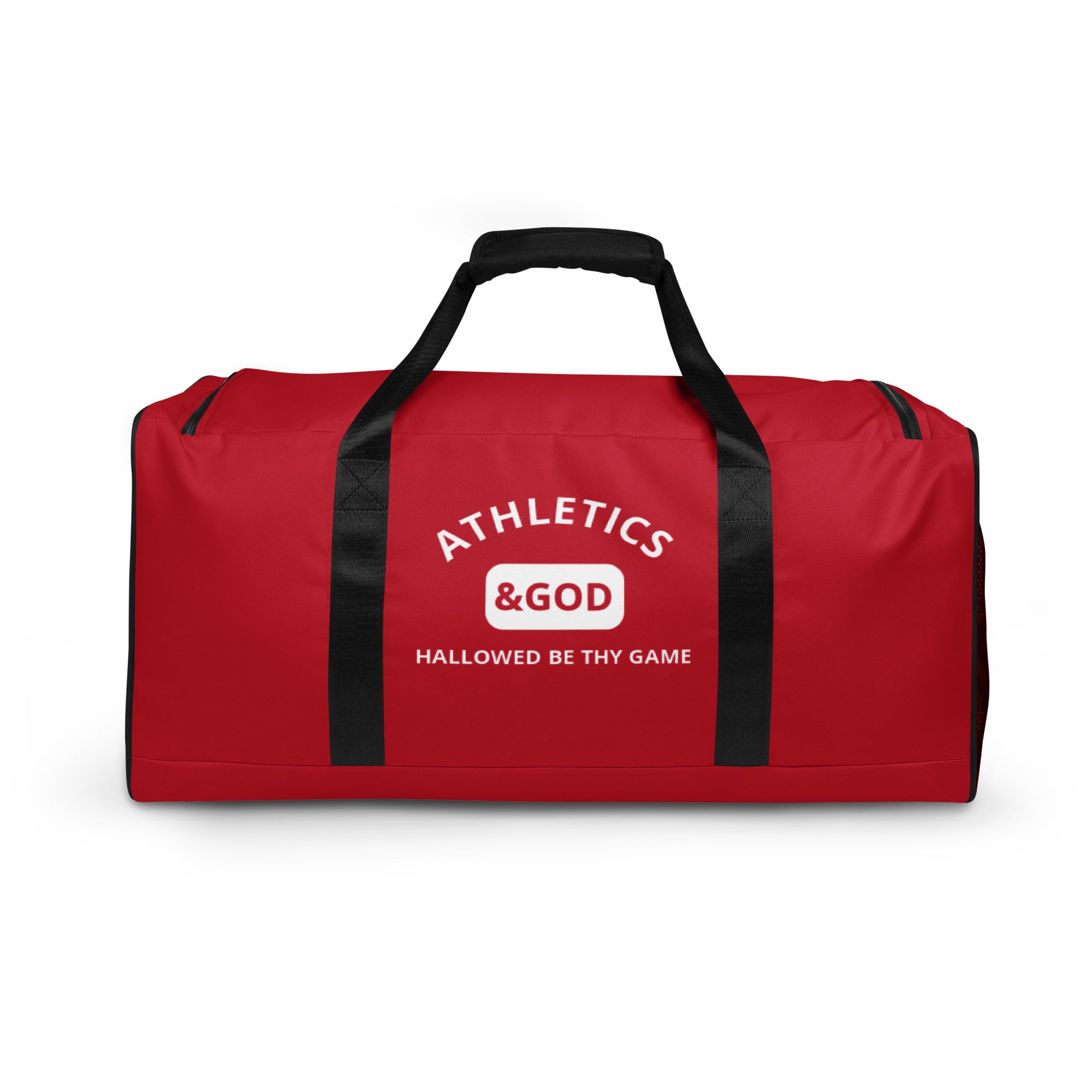 Athletics &God Crimson Duffle Bag