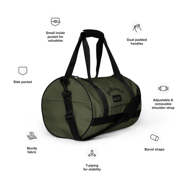 Baseball &God Game Gym Bag