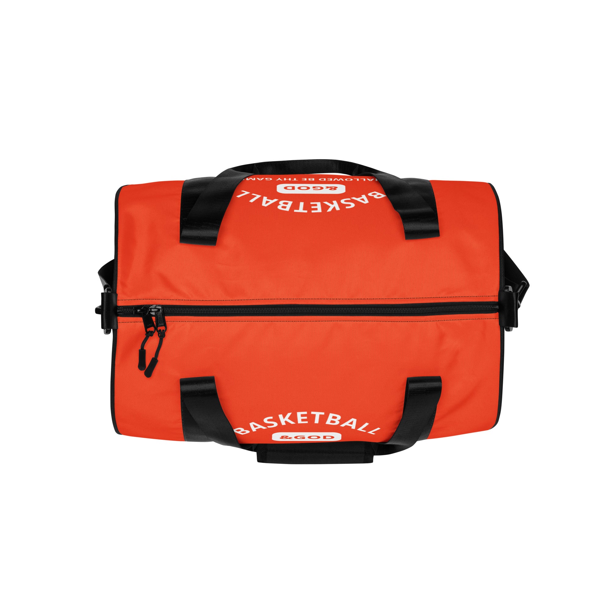 Basketball &God Orange Gym Bag