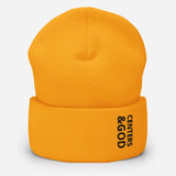 Centers &God Onyx Cuffed Beanie
